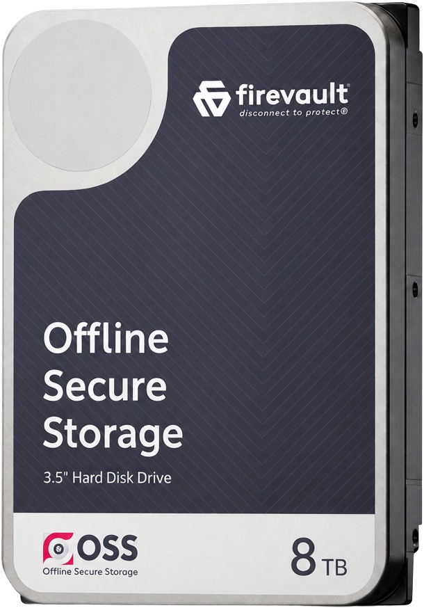 Firevault 8TB Offline Secure Storage 3.5 inch hard disk drive