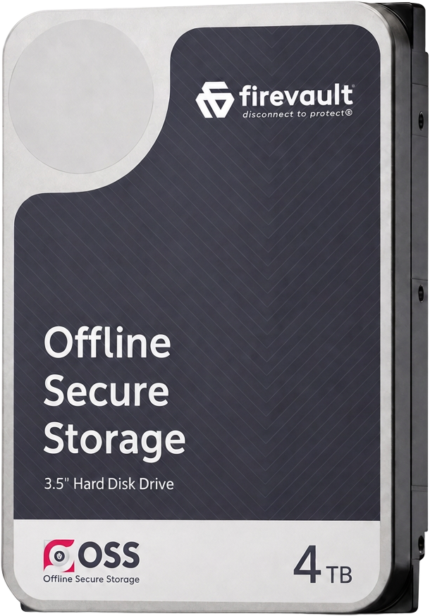 Firevault 4TB Offline Secure Storage 3.5 inch hard disk drive