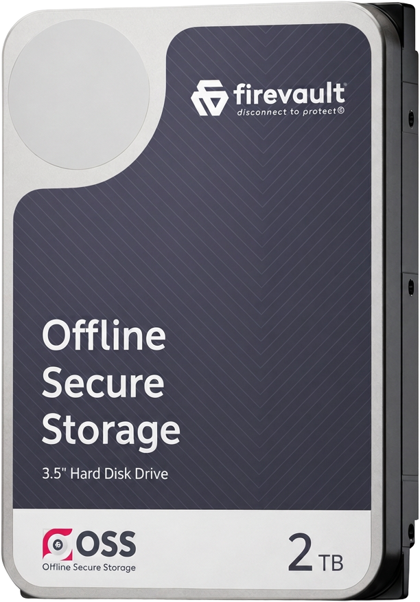 Firevault 2TB Offline Secure Storage 3.5 inch hard disk drive
