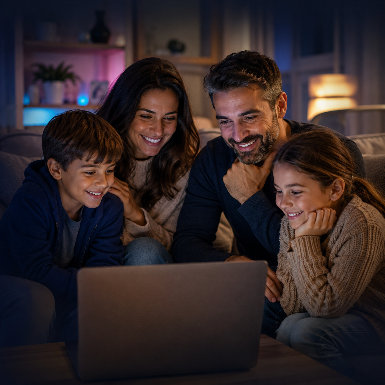 A family reviewing their Offline Secure Storage options together with the OSS Concierge